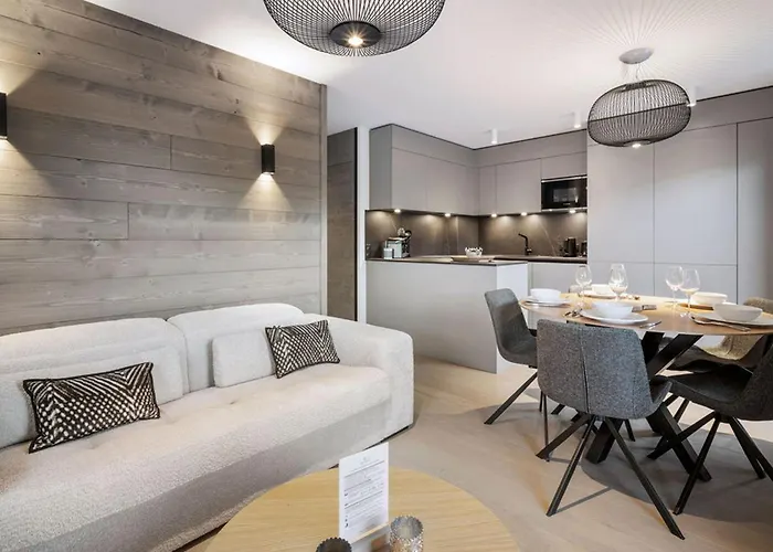 Des Cerisiers - Luxe Et Parking A Le Praz شقة